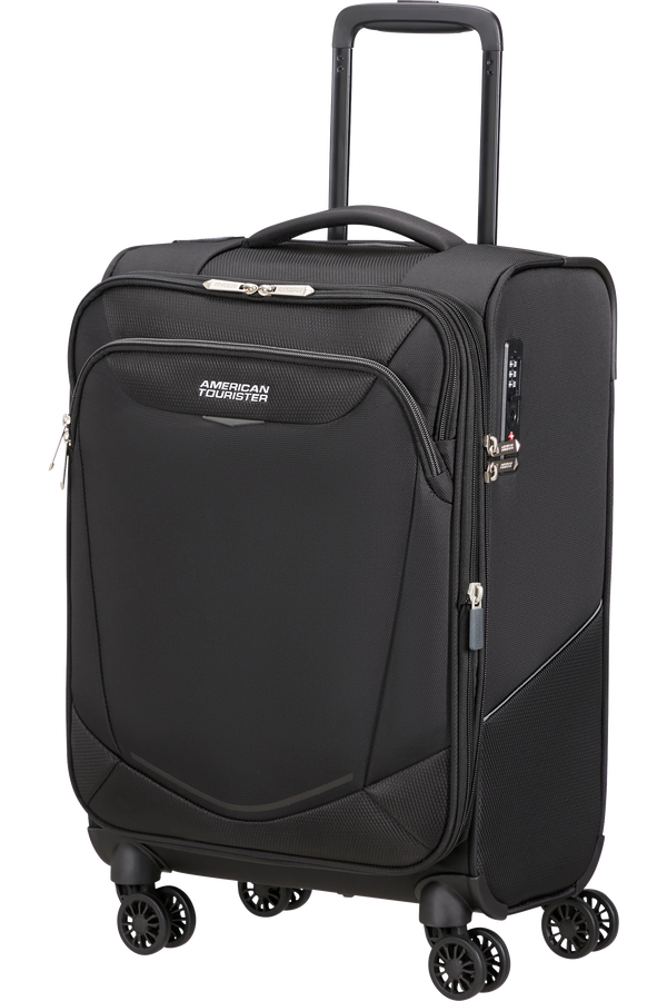 American Tourister SummerRide Spinner Expandable TSA 55cm L35  Svart American Tourister SummerRide Spinner Expandable TSA 55cm L35  Svart